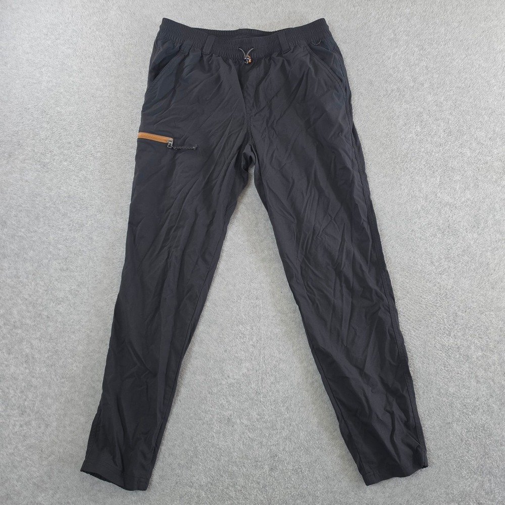REI Co-op Mens Black Hiking Pants Tapered Joggers Size Medium Cargo Pocket